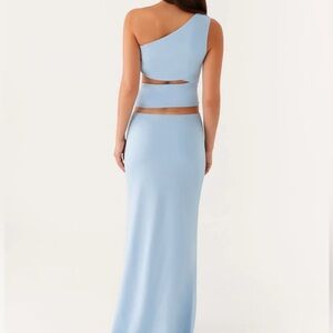Peppermayo One-Shoulder Light Blue Dress